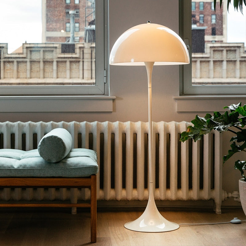 Panthella Acrylic White Mushroom Floor Lamp